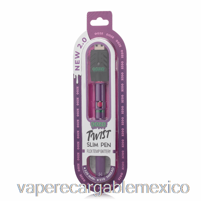 Vape Recargable Rezuma Delgado Giro Pluma 2.0 Flex Temp Batería Ultra Púrpura